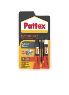 Buy Power Epoxy Two Part Adhesive - Liquid Steel - 11ml X 2 in UAE