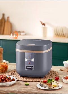 Buy 1.2L Mini Multifunctional Nonstick Rice Cooker 200W Small Portable Automatic Intelligent Home Rice Cooker for 1-2 People in UAE