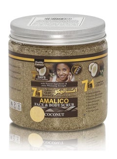 Buy Amalico FACE & BODY SCRUB Coconut 580 ML in UAE