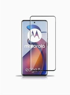 Buy Motorola Edge 40 Screen Protector, Glass Tempered Bubble Free, Anti-Scratch, Anti-Fingerprint, 9H Hardness 3D Curved Edge Screen Protection for Moto Edge 40 Accessories in UAE