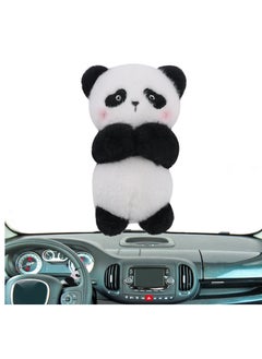 Buy Wiper Shift Handle Decorative,Cute Bunny and Panda Doll Interior Car Ornaments Gift for Women Girls Auto Interior Accessories, Black Panda in UAE