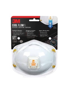 Buy 12-Piece High-Quality Cool Flow P2 Sanding and Fibreglass Valved Respirator Set White in Saudi Arabia