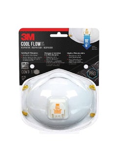 Buy 12-Piece High-Quality Cool Flow P2 Sanding and Fibreglass Valved Respirator Set White in Saudi Arabia