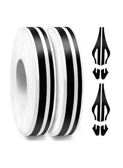 اشتري 2 Rolls Car Pinstriping Tape, 33Ft Stripe Decal, Car Vinyl Pinstriping Tape, DIY Car Body Side Stripes Auto Striping Tape Emblems Trim, for Car, Motorcycle and Boat, Racing Stripes DIY Stickers, Black في السعودية