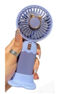اشتري Small Portable Rechargeable Hand Fan, Random Color في مصر