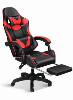 اشتري Gaming Chair with Footrest Computer Chair Deak Chair High Back Racing Style Office Chair with Headrest Support Adjustable Office Chair في السعودية