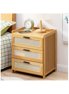 Buy Bedside Table,Nightstand With three drawers,Suitable for study, living room, bedroom in Saudi Arabia