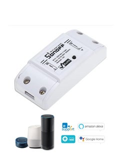 اشتري Basic Wifi Switch Works with Alexa for Google Home Timer 10A/2200W Wireless Remote Switch for Android/ APP Control for Electric Appliances Universal Smart Home Automation Module في الامارات