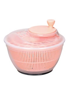 Buy Salad Spinner 4.75 L BPA Free Manual Peach 26.2 CMX26.2CM X20.7 CM in Saudi Arabia