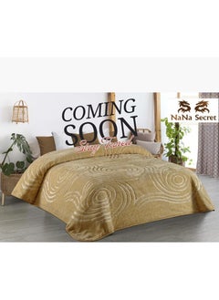 اشتري Cloud blanket, one layer, laser engraving - Spanish design - size 220*240 cm - material 85% acrylic, 15% polyester في مصر