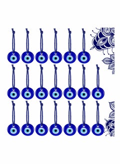 Buy 20 Pieces Turkish Blue Eye Beads Charms in Saudi Arabia