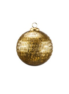 Buy Gulf Flowers Glass Christmas Ball – Gold Glass Ornament for Tree & Holiday Decorations in UAE