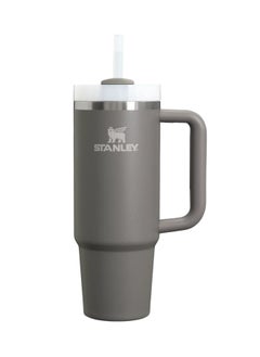 Buy Stanley cup Stainless Steel with Lid and Straw for Water Iced Tea,Coffee and Smoothie 887ml - Stone in Saudi Arabia