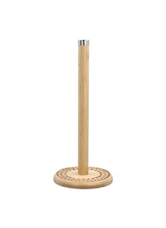 Buy Bamboo Tissue Roll Holder Stand Brown 35 x 14 cm G18-X268 in Saudi Arabia