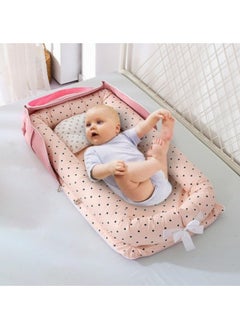 Buy Baby Lounger, Baby Nest for Newborn, Portable Newborn Bassinet, Baby Lounger Comfort for Sleeping-Resistant Washable Cover,Simulated Uterus, Baby Bionic Bed for Bedroom in UAE