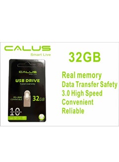 اشتري New Calus USB 3.0 32GB Pen Drive High Speed Waterproof Pendrive USB Flash Drive PC+MAC Compatible Real Memory Data Transfer Safety في الامارات