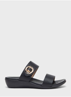 Buy Double Strap Wedge Sandals in UAE