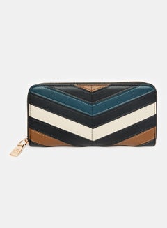 Buy Stitched Details Zipper Closure Wallet in Egypt