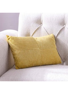 اشتري Ss24 Pearl Velvet Cushion Luxury Style Cushion Home Decorative Throw Pillows Cushion for Bedroom Sofa Living Room Yellow 30X50Cm Wl4613-4C-Y في الامارات