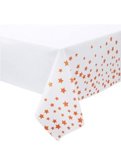 Buy Tablecloth for Rectangle Tables Star Plastic Disposable Party Table Covers for Birthday Parties, Wedding, Anniversary, Baby Shower, Fine Dining Decor 137 x 274cm in Saudi Arabia