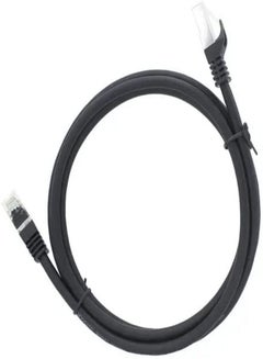 Buy Cat 6 Shielded Network Cable Black 1M in UAE