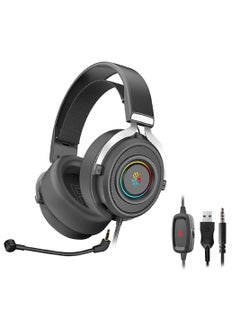 Buy G535P 3.5MM RGB Gaming Headset - Surround Sound - Detchable Noise Cancelation Microphone -  RGB Lighting - Lightweight (Black) in Egypt