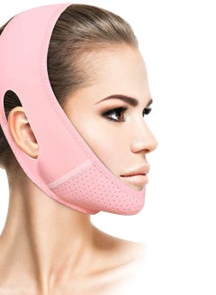 Buy Reusable V Line Mask Facial Slimming Strap - Double Chin Reducer - Chin Up Mask Face Lifting Belt in UAE