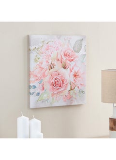 Buy Elmer Canvas Flowers Printed Framed Picture 40 x 40 x 1.8 cm in Saudi Arabia