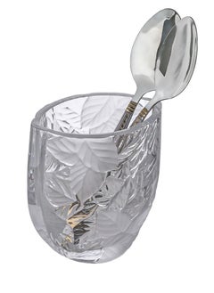 اشتري Alhoora 11x7xH13cm Clear Crystal TULIP CUTLERY STAND With Box في الامارات