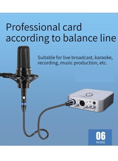 اشتري M MIAOYAN live microphone audio cable speaker XLR three core balance cable في السعودية