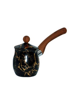 Buy Coffee Pot With Lid With Golden Marble Patterns in Saudi Arabia