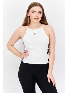 اشتري Women Sportswear Fit Sleeveless Training Tank Top, White/Black في الامارات