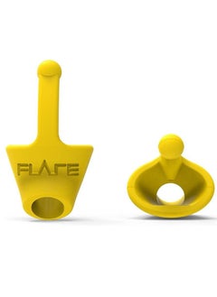 اشتري Flare Audio® Calmer® Kids (Yellow)- A Small in Ear Device to Reduce Stress, for Sensitive Hearing, Autism, Asperger Syndrome, hyperacusis, Misophonia, Noise Related Stress and Other Hearing Conditions في الامارات