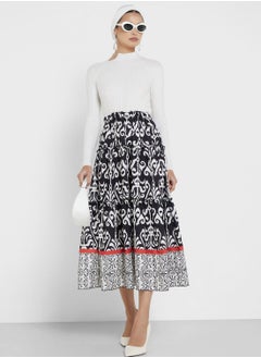 اشتري Printed A Line Skirt في السعودية