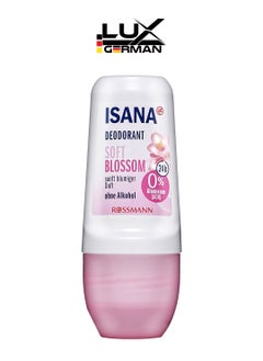 Buy ISANA Deodorant Roll-On Soft Blossom 50 ml in UAE