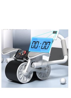 Buy 2 and 1 Smart Ab Wheel, Built-in Chip, Accurate Recording, Automatic Rebound Abs Workout Equipment, Good Stability, Free Thickened Pads, Not Hurting the Knees in UAE