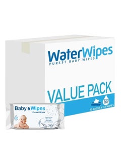 Buy Baby Wipes Purest Baby Wipes 72pcs, Pack of 10 in UAE