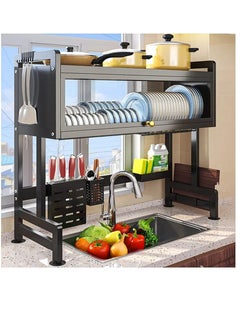 اشتري Kitchen sink Drainage Dish rack Dustproof adjustable shelf with cabinet door Cupboards sinks lockers في الامارات