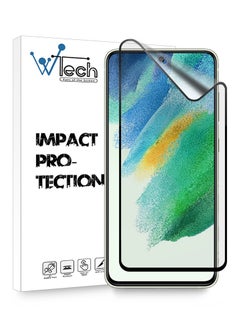 اشتري واقي شاشة سيراميك مطفأ اللمعة لتغطية كاملة لهاتف Samsung Galaxy S21 FE 5G شفاف / أسود في السعودية