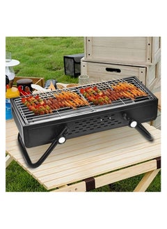 Buy Camping Grill Foldable Smokeless Camping Barbecue Grill Large Charcoal Bbq Grills Stainless Steel Stainless Steel Barbeque Grill Portable in UAE