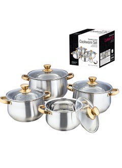 Buy 8 Piece Stainless steel Cookware Set in UAE