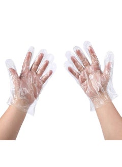 اشتري Disposable Food Prep Gloves - 500PCS Plastic Food Safe Disposable Gloves, Food Handling, One Size Fits Most في السعودية