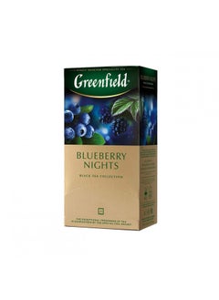 Buy Greenfield Blueberry Nights Black Tea Fruit & Herbal Collection 25 Teabags The Execptional Freshness Of Tea Is Guranteed By The Special Foil Sachet in UAE