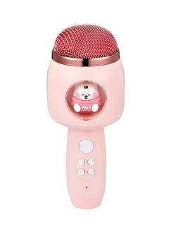 Buy Wireless BT Microphone Portable Handheld Mic Variable Sound Function 1200mAh with Night Light Intelligent Noise Reduction in Saudi Arabia