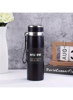 Buy QSHOP® Stainless Steel Vacuum Insulated Thermal Bottle, Leak Proof BPA Free Travel Coffee Tea Sports Bottle Keep Drinks Hot or Cold in Egypt