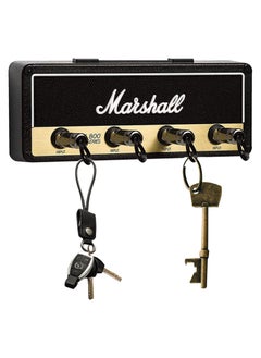 Buy Key Holder, Key Organisation Wall Mounted Key Rack Guitar Amplifier with 4 Plug Keyrings for entryway Mudroom,Hallway,Kitchen,Office Letter in UAE