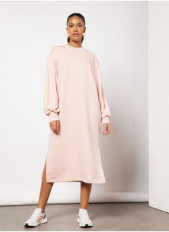 Buy Fleece Sweatshirt Midi Dress in UAE