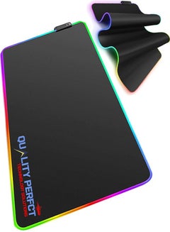 Buy RGB Gaming Mouse Pad, Extended Large Table Desk Mat Led Mousepad for PC Computer MacBook Keyboard Mat Anti-Slip ( 800x300X4 mm) in UAE