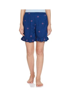 Buy Blue Women's Frill Casual Shorts in UAE