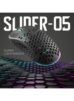 Buy Galax Slider-05 Optical RGB Gaming Mouse, 7 Programmable Macro Keys, 10000 Dpi, Black | MGS05P258RG2B0 in UAE